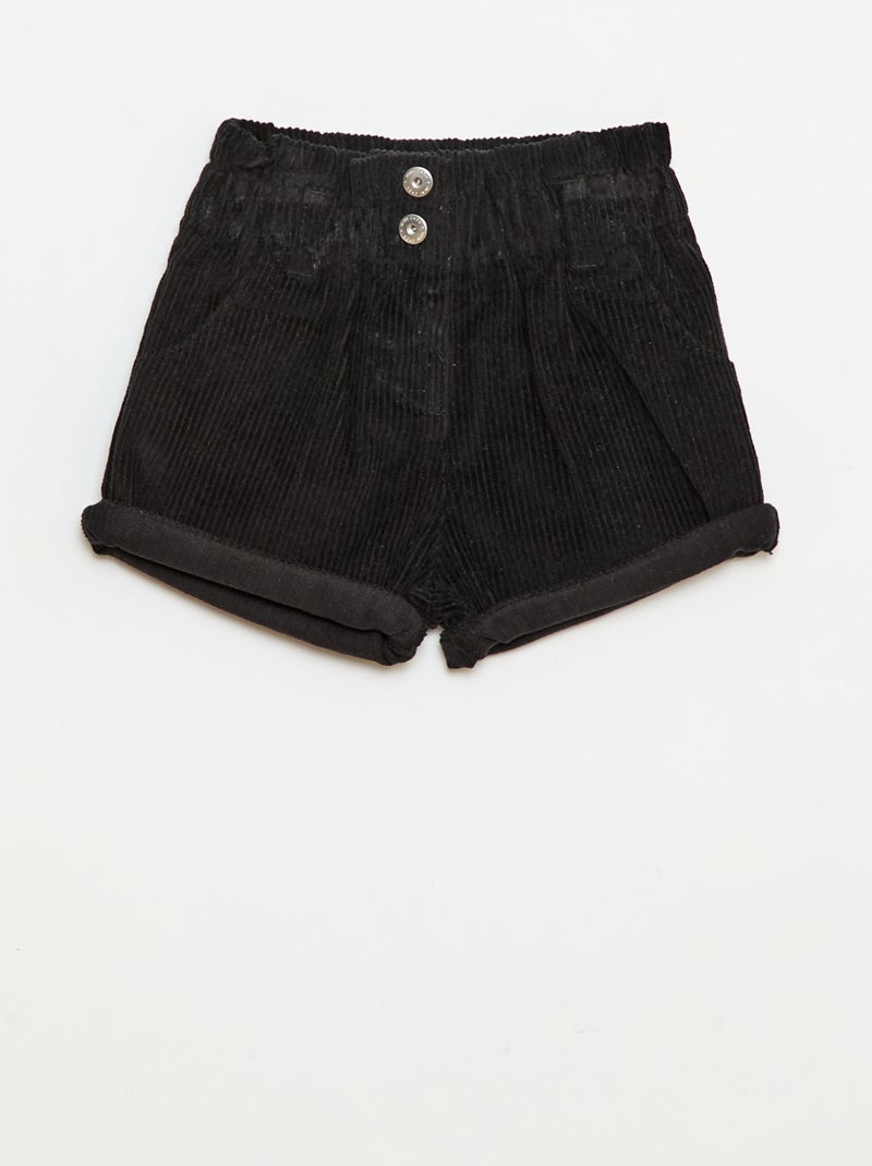 Short in velluto Nero - Kiabi