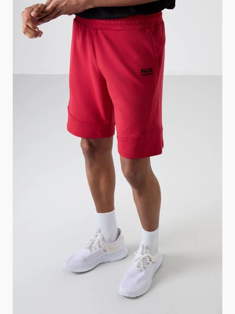 Short jogging facile da indossare tommy Rosso - Kiabi