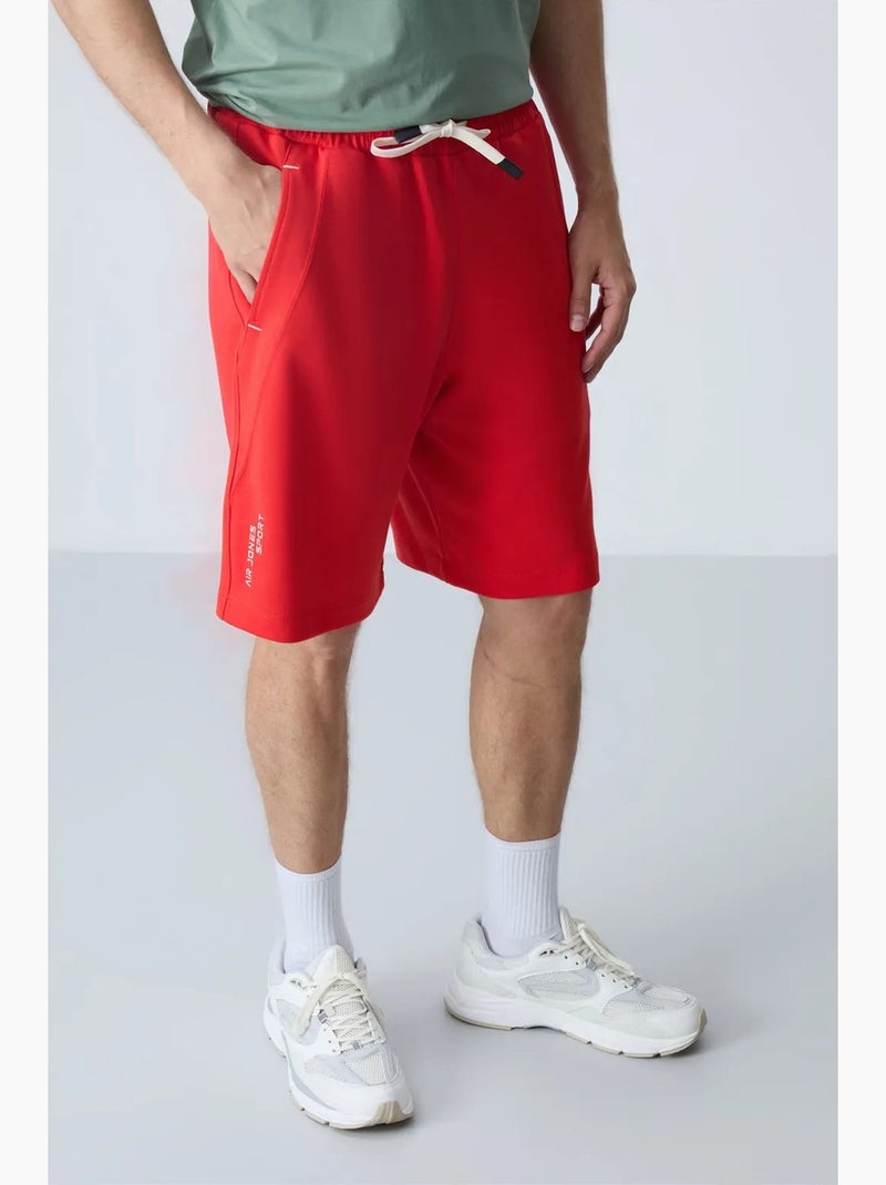 Short jogging misto cotone tommy Rosso - Kiabi