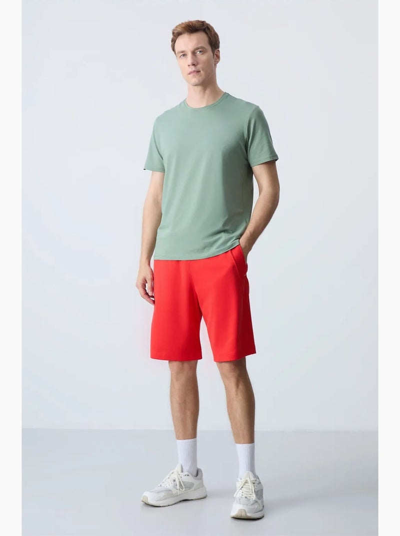 Short jogging misto cotone tommy Rosso - Kiabi