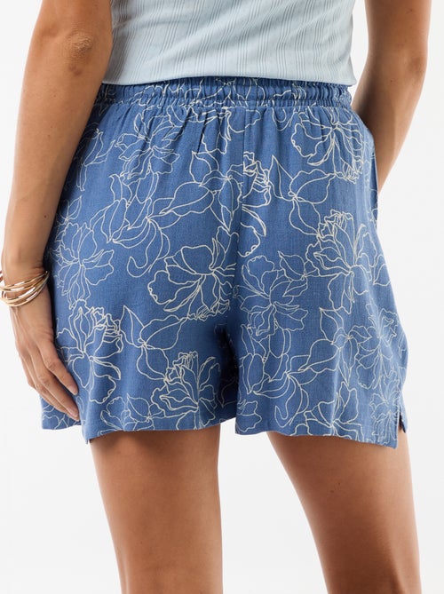 Short leggeri con 2 tasche in misto lino - Kiabi