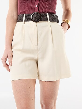 Short leggero + cintura con fibbia