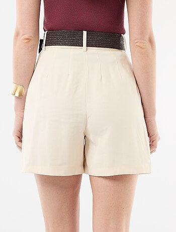 Short leggero + cintura con fibbia