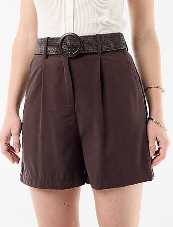 Short leggero + cintura con fibbia