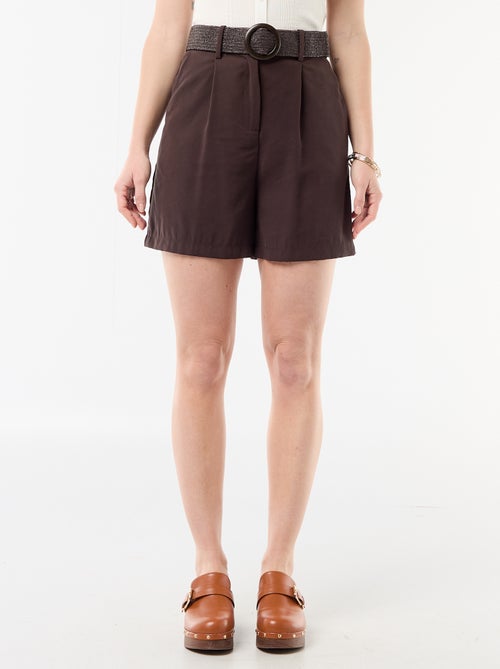 Short leggero + cintura con fibbia - Kiabi