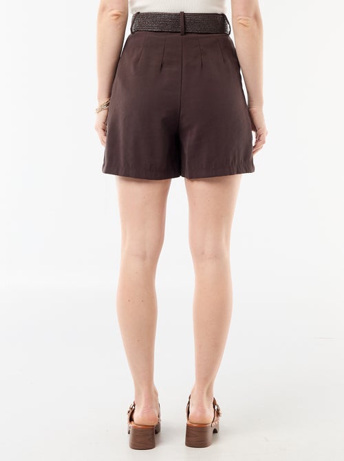 Short leggero + cintura con fibbia - Kiabi