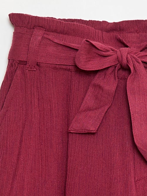 Short leggero con fiocco tinta unita - Kiabi