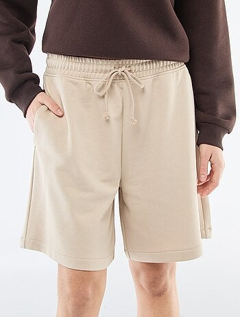 Short lunghi in french terry