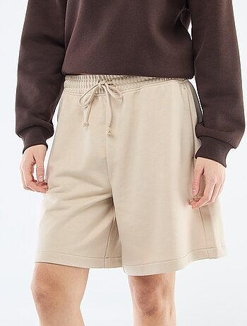 Short lunghi in french terry