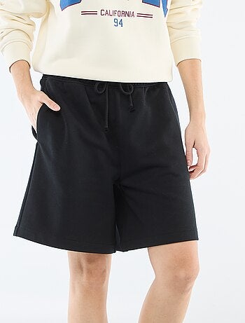 Short lunghi in french terry
