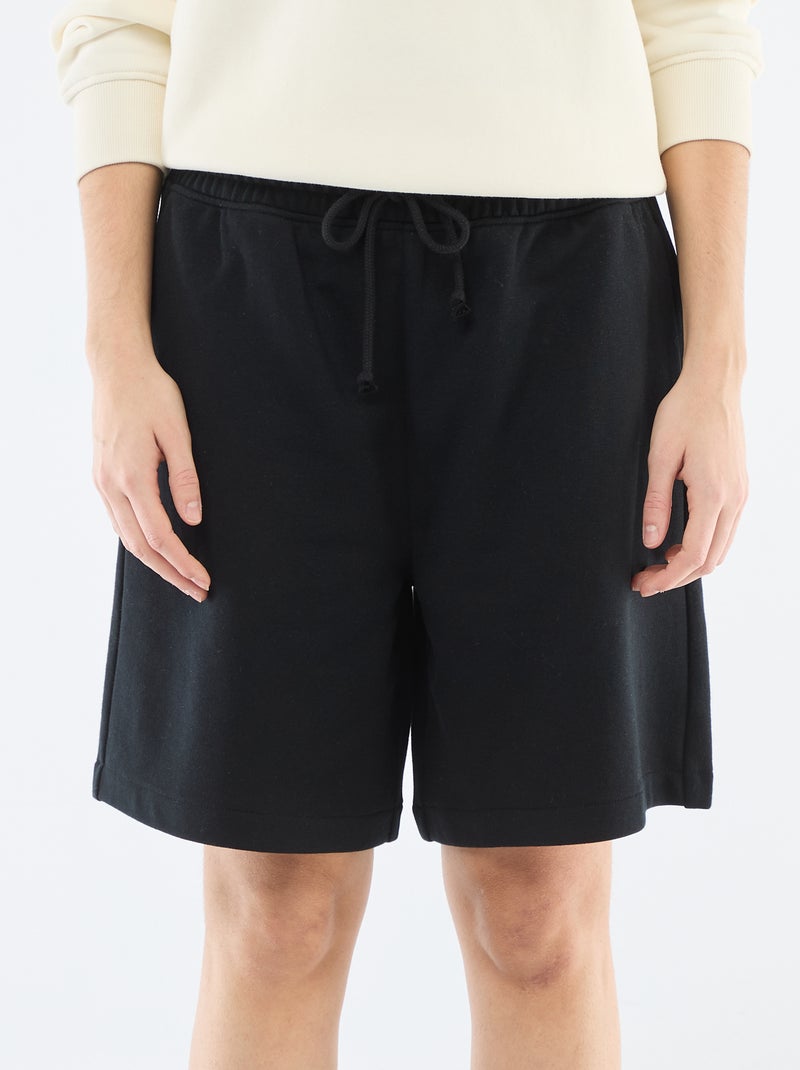 Short lunghi in french terry Nero - Kiabi