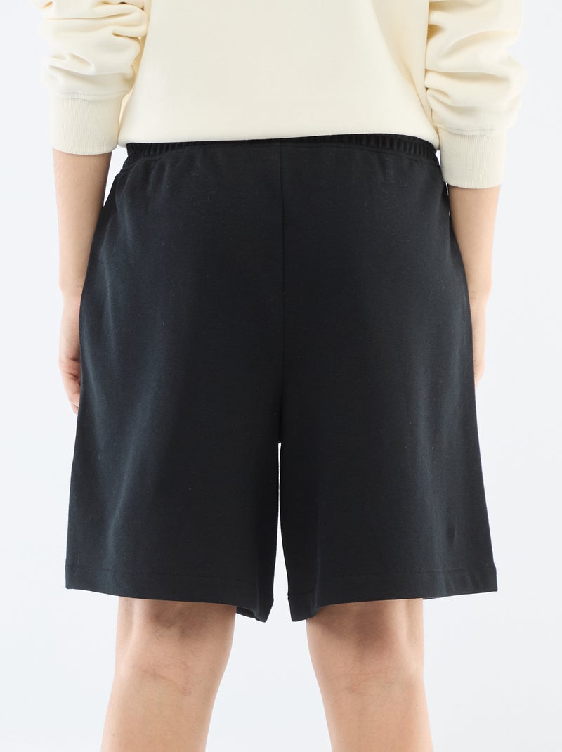 Short lunghi in french terry Nero - Kiabi