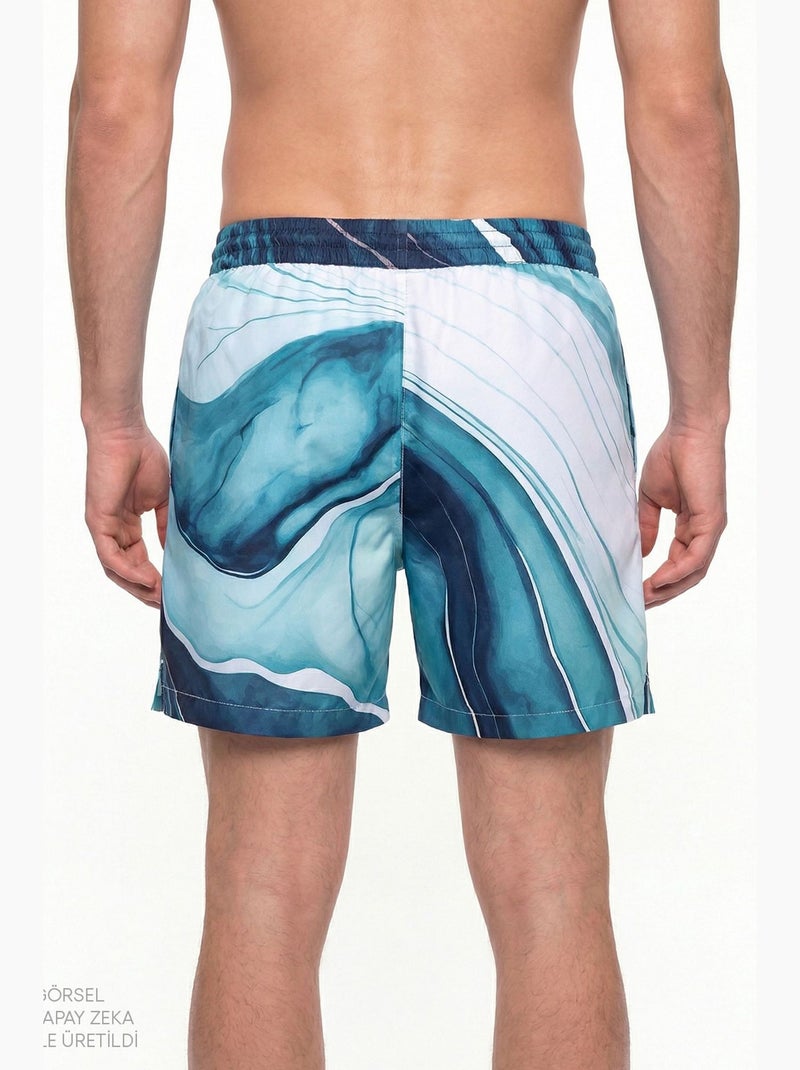 Short marble da uomo penti Blu oltremare - Kiabi