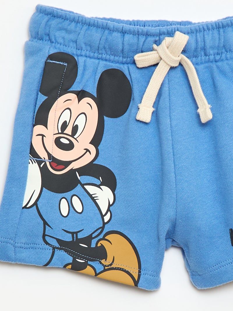 Short "Mickey" "Disney" in felpa non garzata Blu - Kiabi