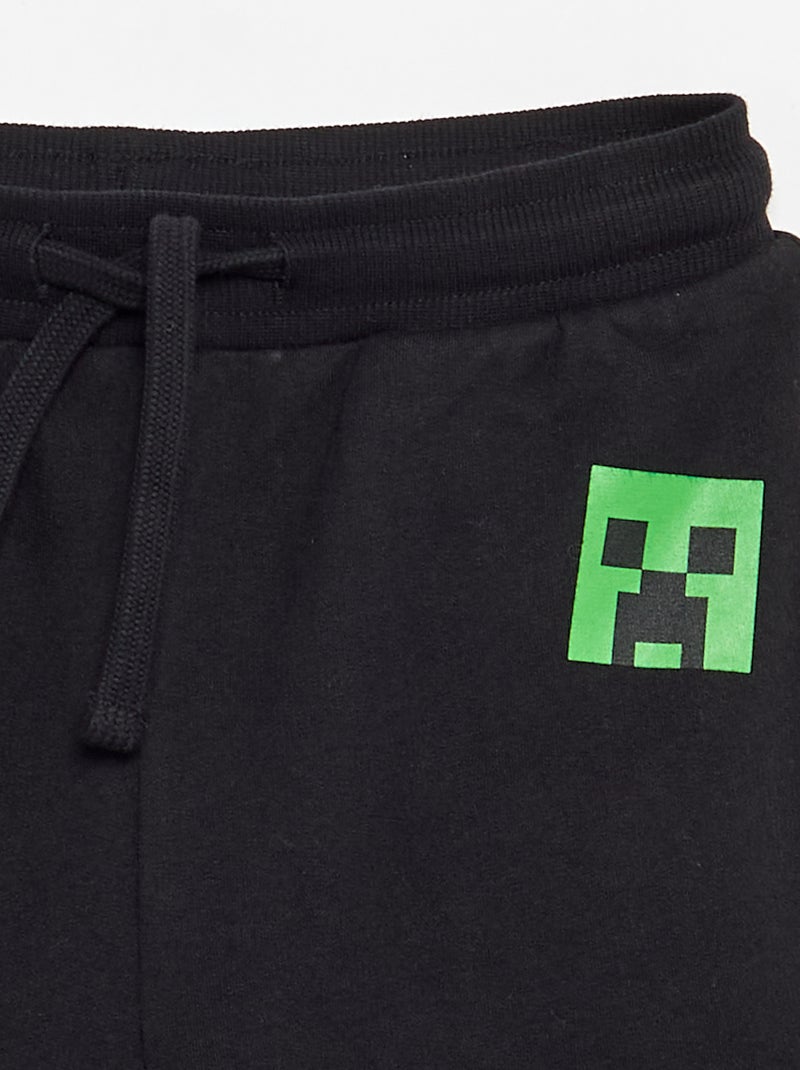 Short 'Minecraft' in felpa non garzata Nero - Kiabi
