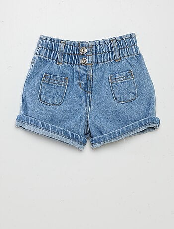 Short paperbag in jeans