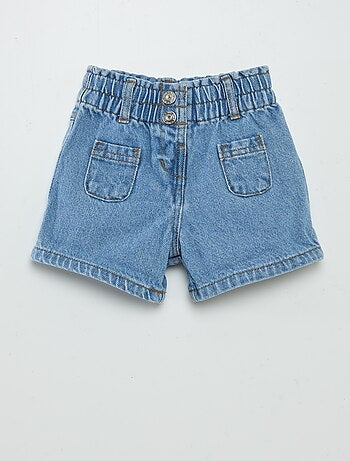 Short paperbag in jeans