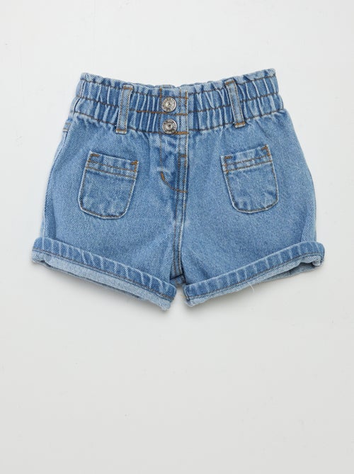 Short paperbag in jeans - Kiabi