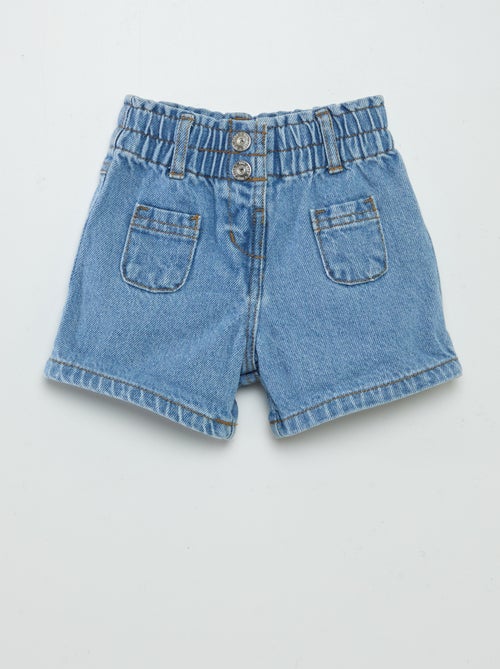 Short paperbag in jeans - Kiabi