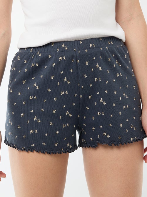 Short pigiama corto in cotone con stampa floreale all-over - Kiabi