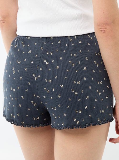 Short pigiama corto in cotone con stampa floreale all-over - Kiabi
