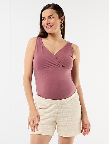 Short premaman all'uncinetto