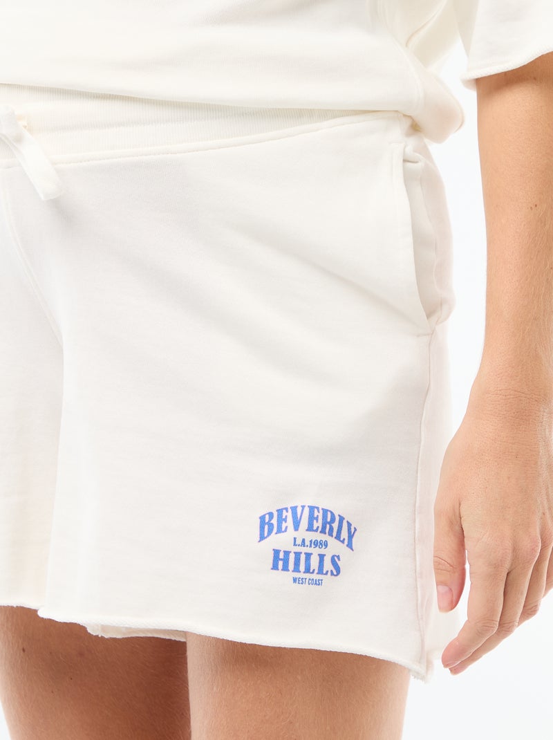 Short premaman in French Terry Bianco - Kiabi