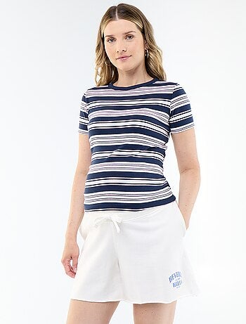 Short premaman in french terry