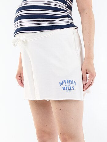 Short premaman in french terry