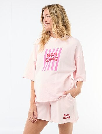 Short premaman in French Terry