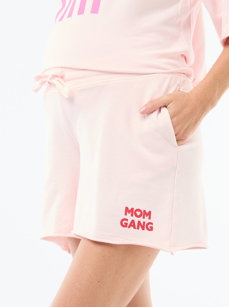 Short premaman in French Terry Rosa - Kiabi