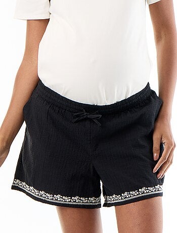Short premaman ricamato