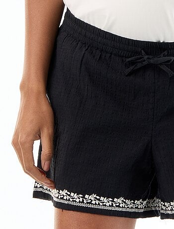 Short premaman ricamato