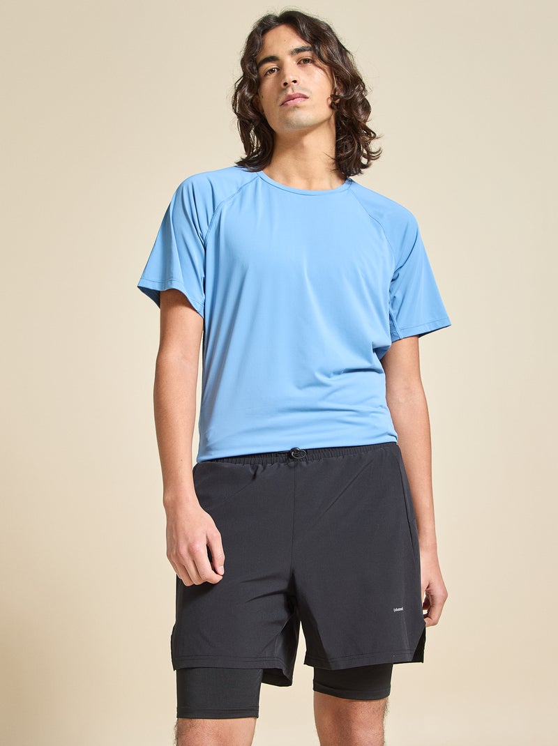 Short sportivi 2 in 1 - (ekstract) Nero - Kiabi