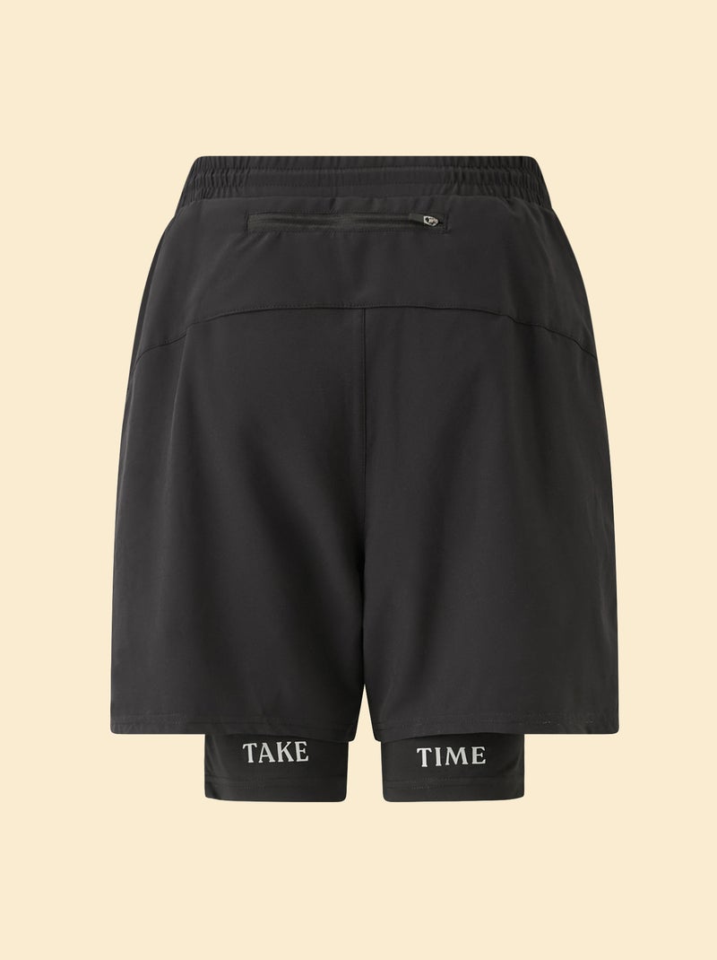 Short sportivi 2 in 1 - (ekstract) Nero - Kiabi