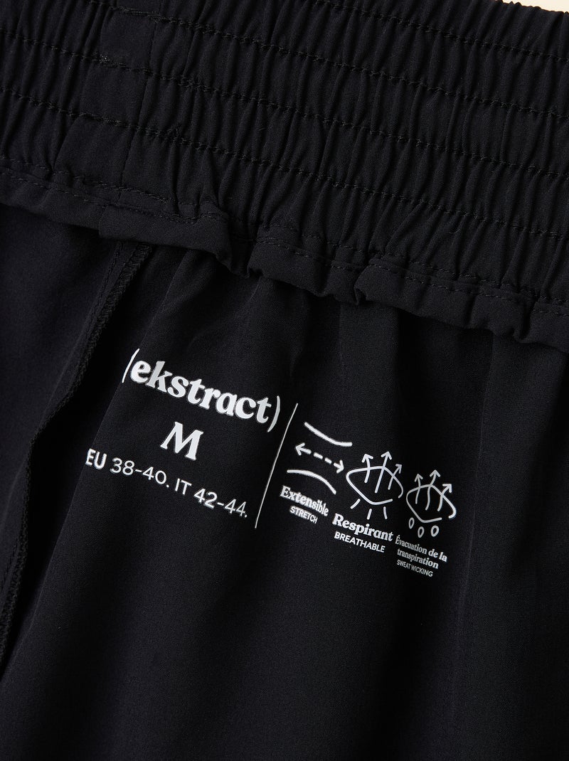Short sportivi color block - (ekstract) Nero - Kiabi