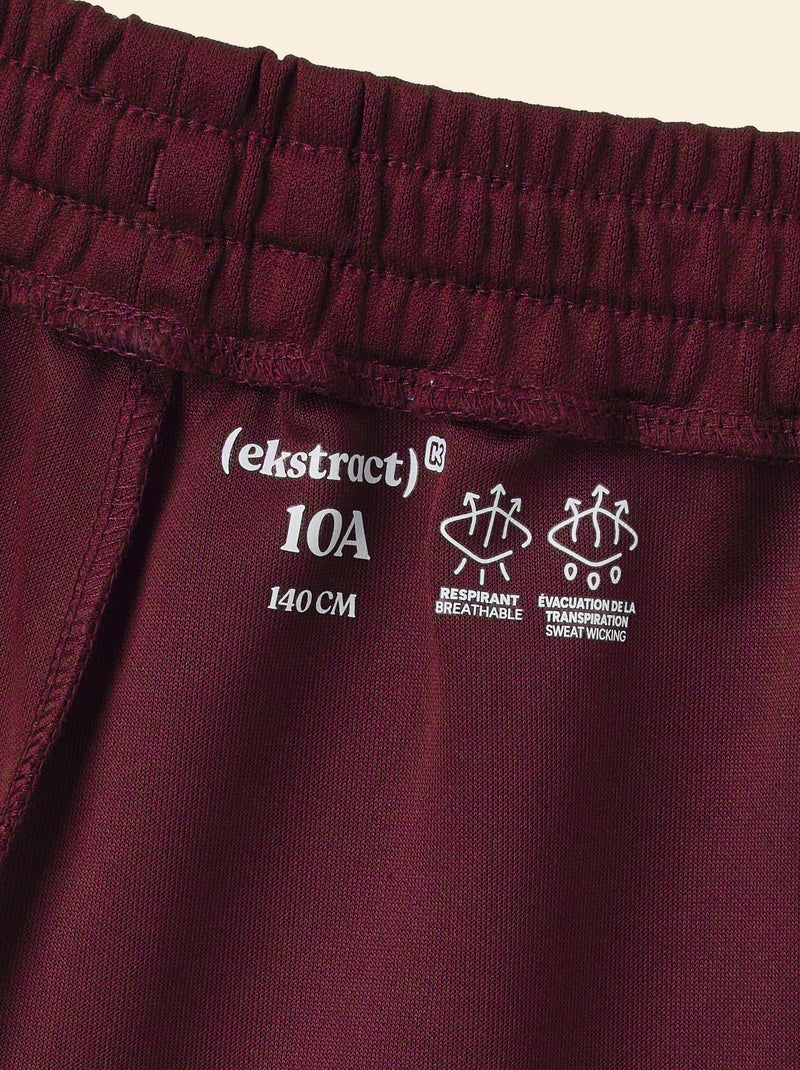 Short sportivo con bande a contrasto - (ekstract) Rosso - Kiabi
