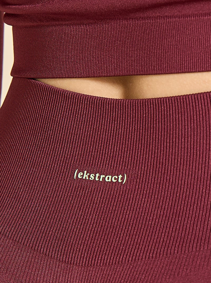 Short sportivo modellante - (ekstract) Bordeaux - Kiabi