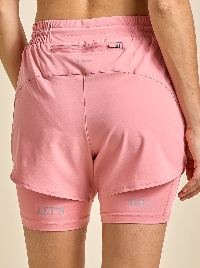 Short sportivo modello 2 in 1 - (ekstract) Rosa - Kiabi