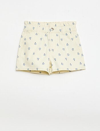 Short stampati all-over in cotone
