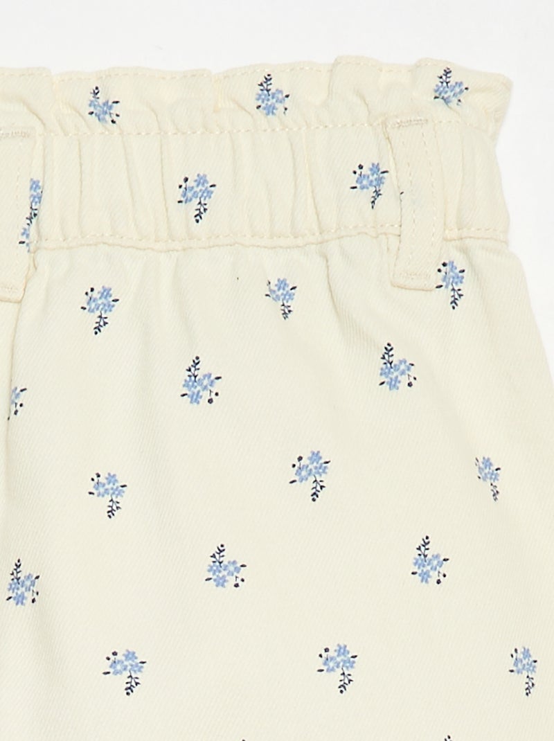 Short stampati all-over in cotone Beige - Kiabi