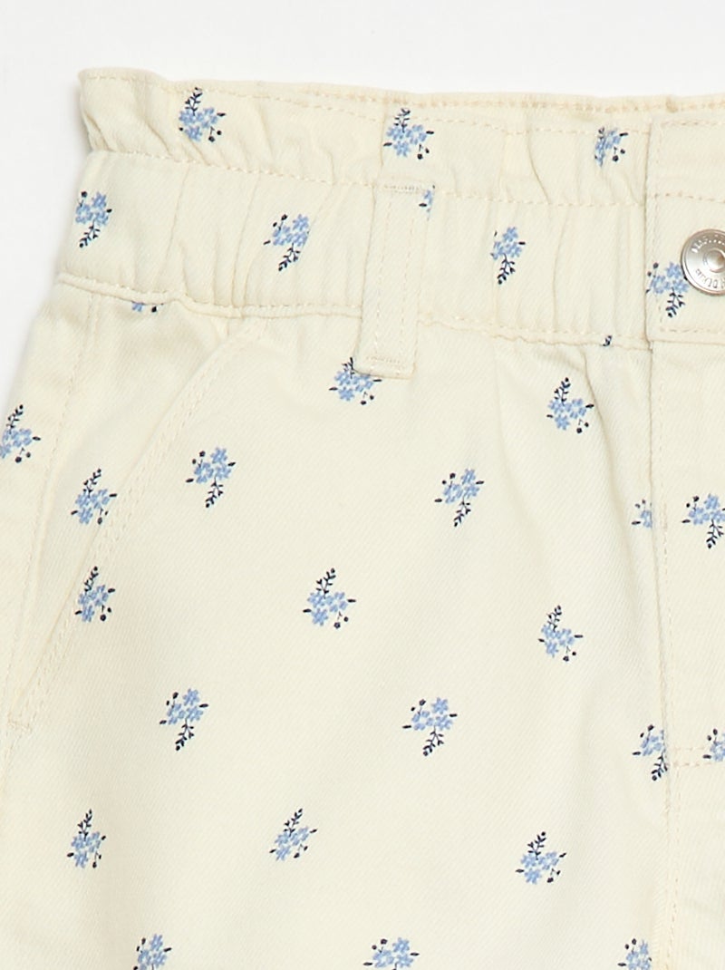 Short stampati all-over in cotone Beige - Kiabi