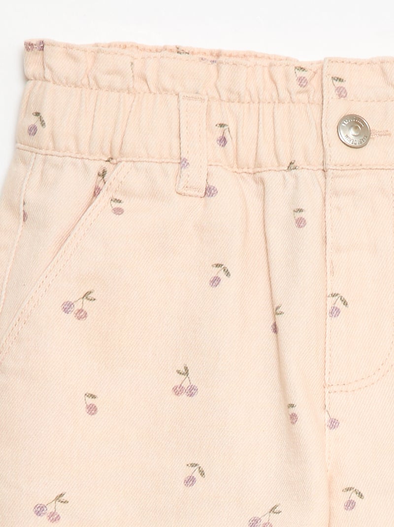 Short stampati all-over in cotone Rosa - Kiabi