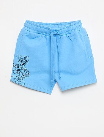 Short stampati 'Paw Patrol' in french terry di cotone tinta unita