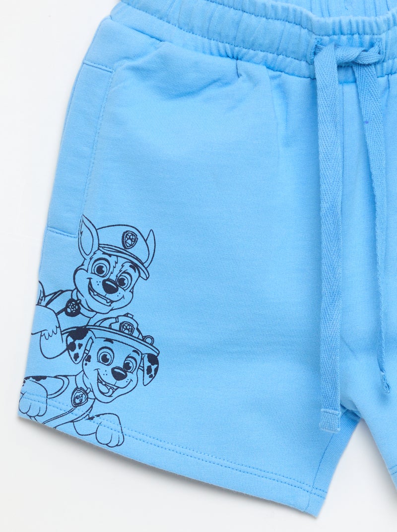 Short stampati 'Paw Patrol' in french terry di cotone tinta unita Blu - Kiabi