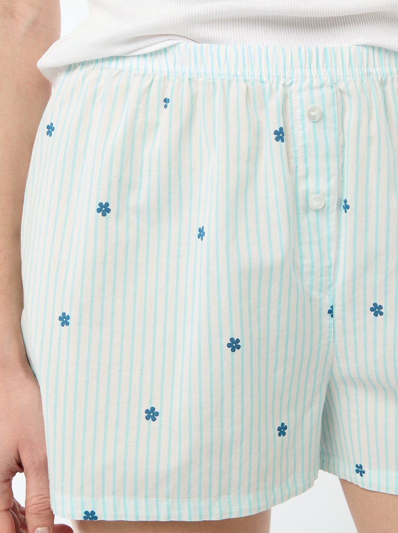 Short stampato a fiori all-over Blu - Kiabi