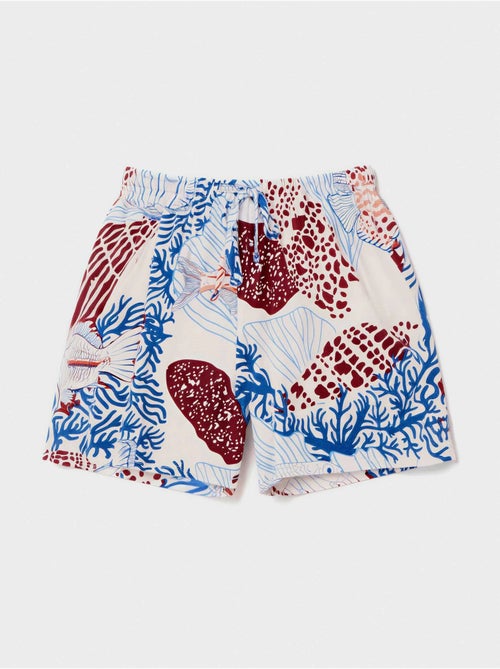Short stampato ispirazione fondo marino - Kiabi Short stampato ispirazione fondo marino - Kiabi