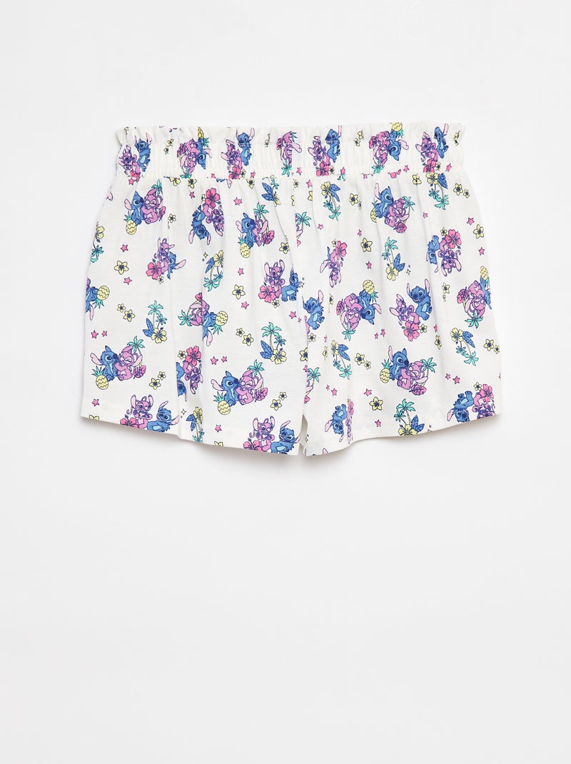 Short 'Stitch' BIANCO - Kiabi