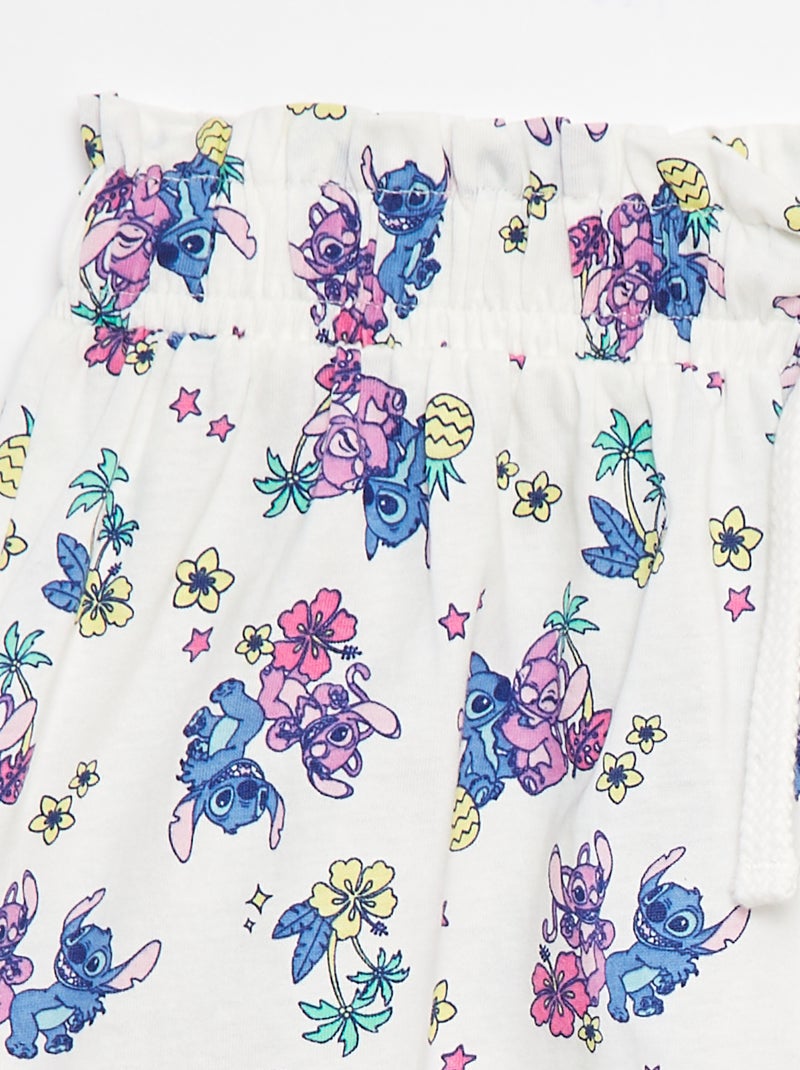 Short 'Stitch' BIANCO - Kiabi