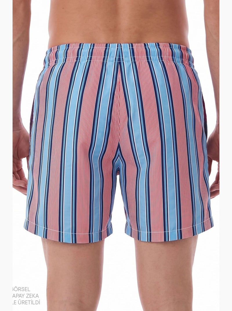 Short uomo a righe deep sea penti Blu Rosa Bianco - Kiabi